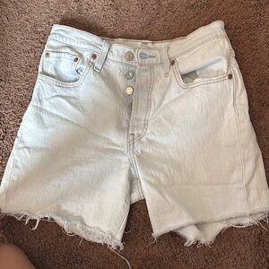 Light Blue Levi’s Shorts